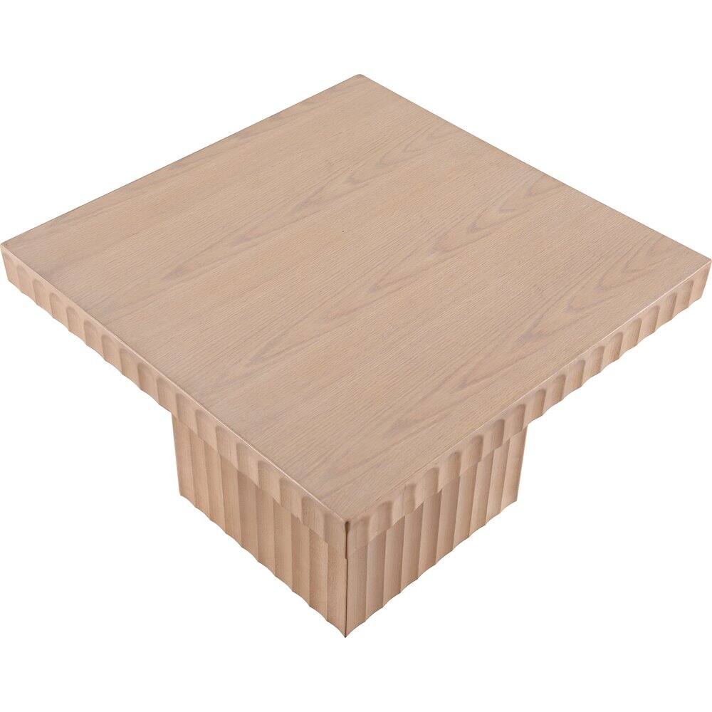 Alt View 4. Meridian Furniture - Spencer Natural Oak Veneer Coffee Table - Brown.