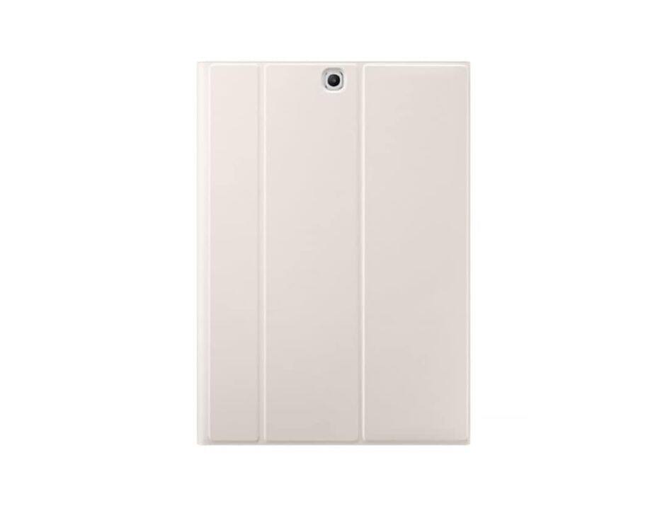 Front. Samsung - SAMSUNG Galaxy Tab S2 Book Cover Folio I Color: White - white.