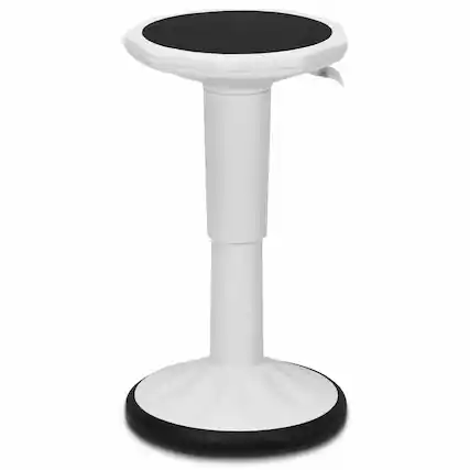 Front. Costway - Costway Wobble Chair Height Adjustable Active Learning Stool Sitting Home Office Silicone - White.