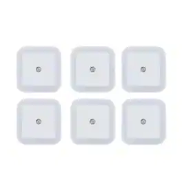 Stock Preferred - 6-Pack Plug-in LED Night Lights with Dusk to Dawn Sensor