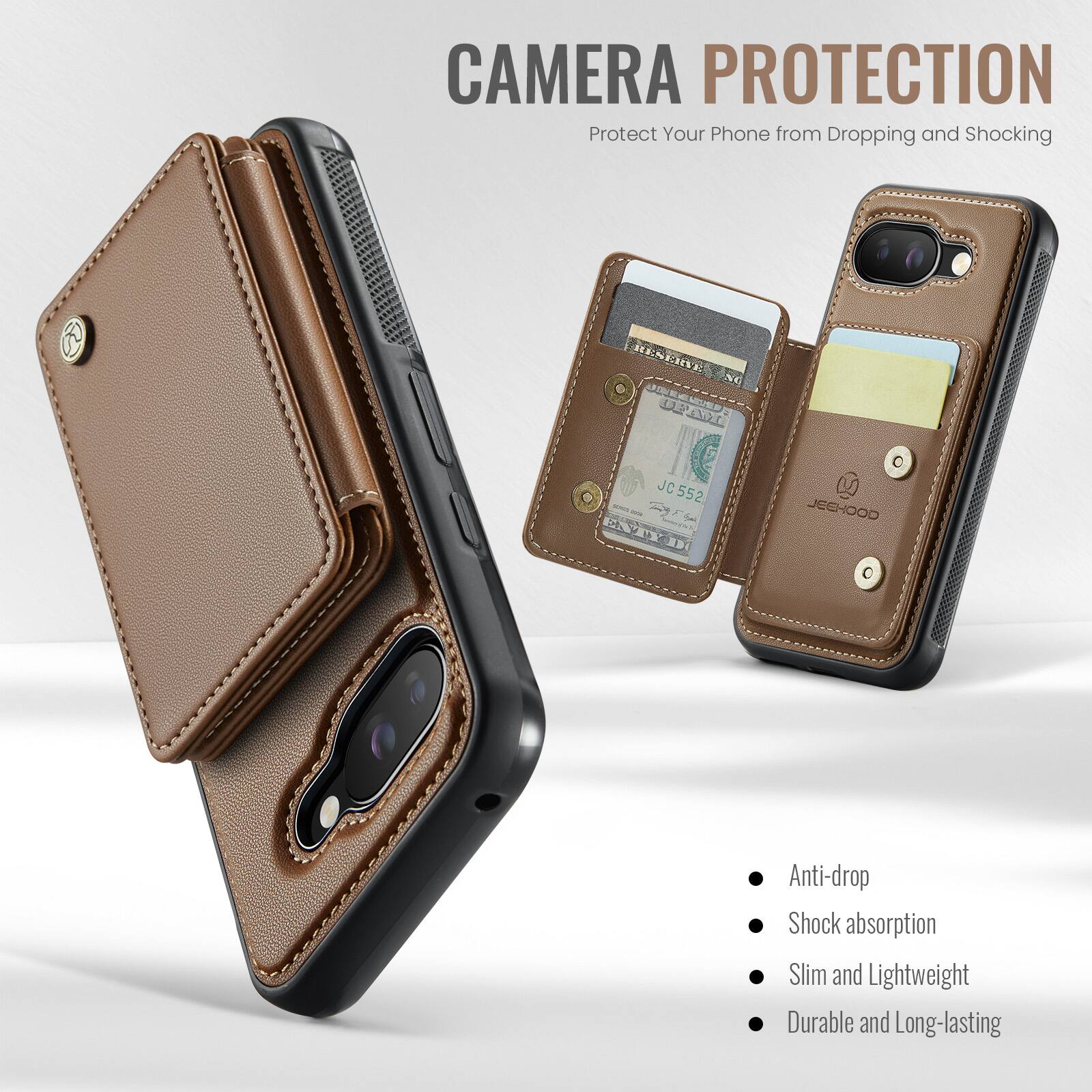 CAMERA PROTECTION  
Protect Your Phone from Dropping and Shocking  

Anti-drop  
Shock absorption  
Slim and Lightweight  
Durable and Long-lasting