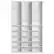 Alt View 5. VEVOR - Media Storage Cabinet, 9-layer DVD Shelf Holds up to 756 CDs, Adjustable CD Shelves 27 Compartments - White.