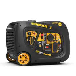 Firman - W03083 Electric & Remote Start 120V RV Ready 3300-Watt Gasoline Inverter Portable Generator - Black/Gold