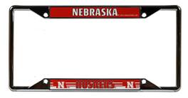 Rico Industries - Nebraska Cornhuskers Chrome EZ View License Plate Frame - Multi
