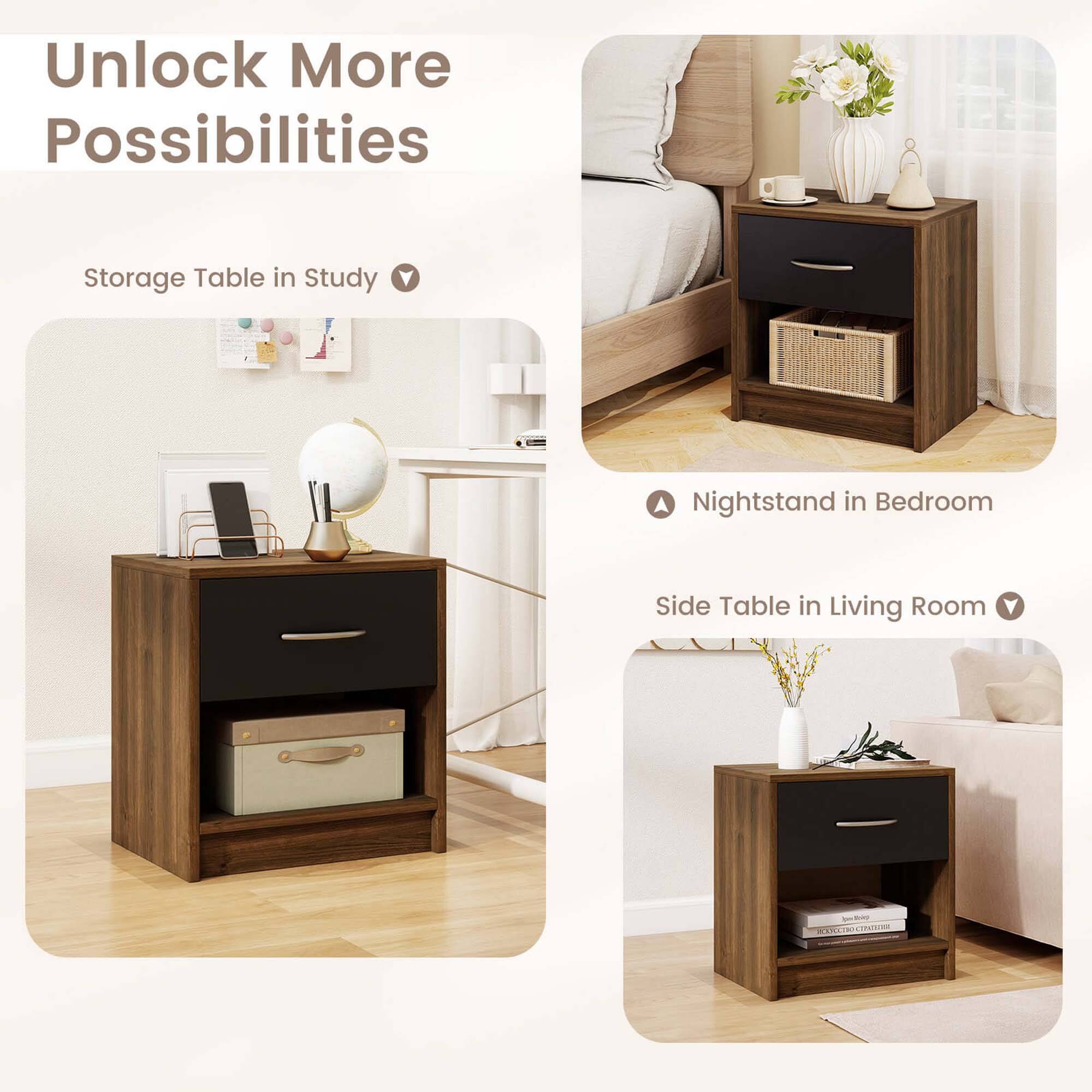 Unlock More Possibilities Storage Table in Study Nightstand in Bedroom Side Table in Living Room