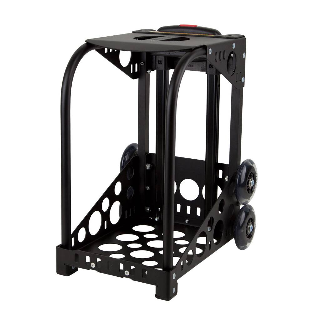 Angle. Zuca - Zuca Aurora Sport Insert Bag and Black Frame with Non-Flashing Wheels - Blue.