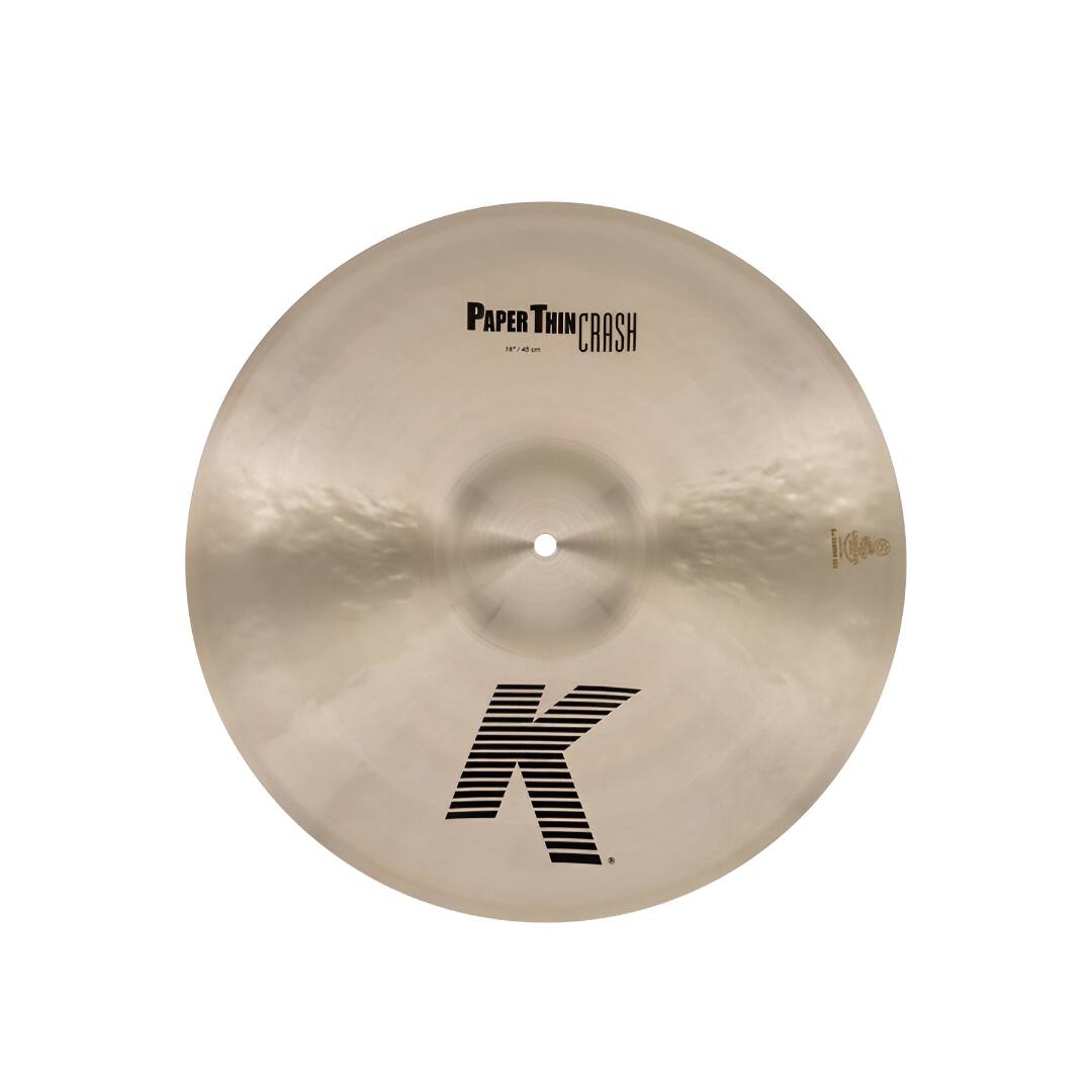 Zildjian - K 18-inch Paper Thin Crash Cymbal with Buttery Under-stick Feel
