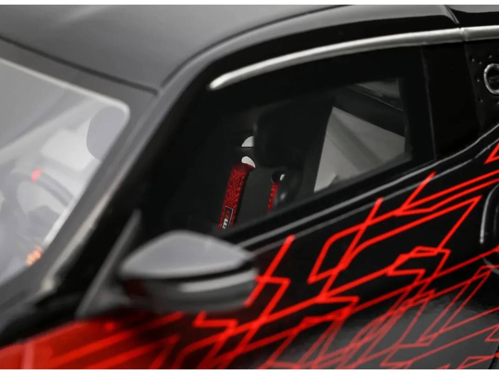 Alt View 2. Otto Mobile - 2022 Nissan Z GT4 #23 Black with Red Graphics "2022 SEMA Show" 1/18 Model Car by Otto Mobile.
