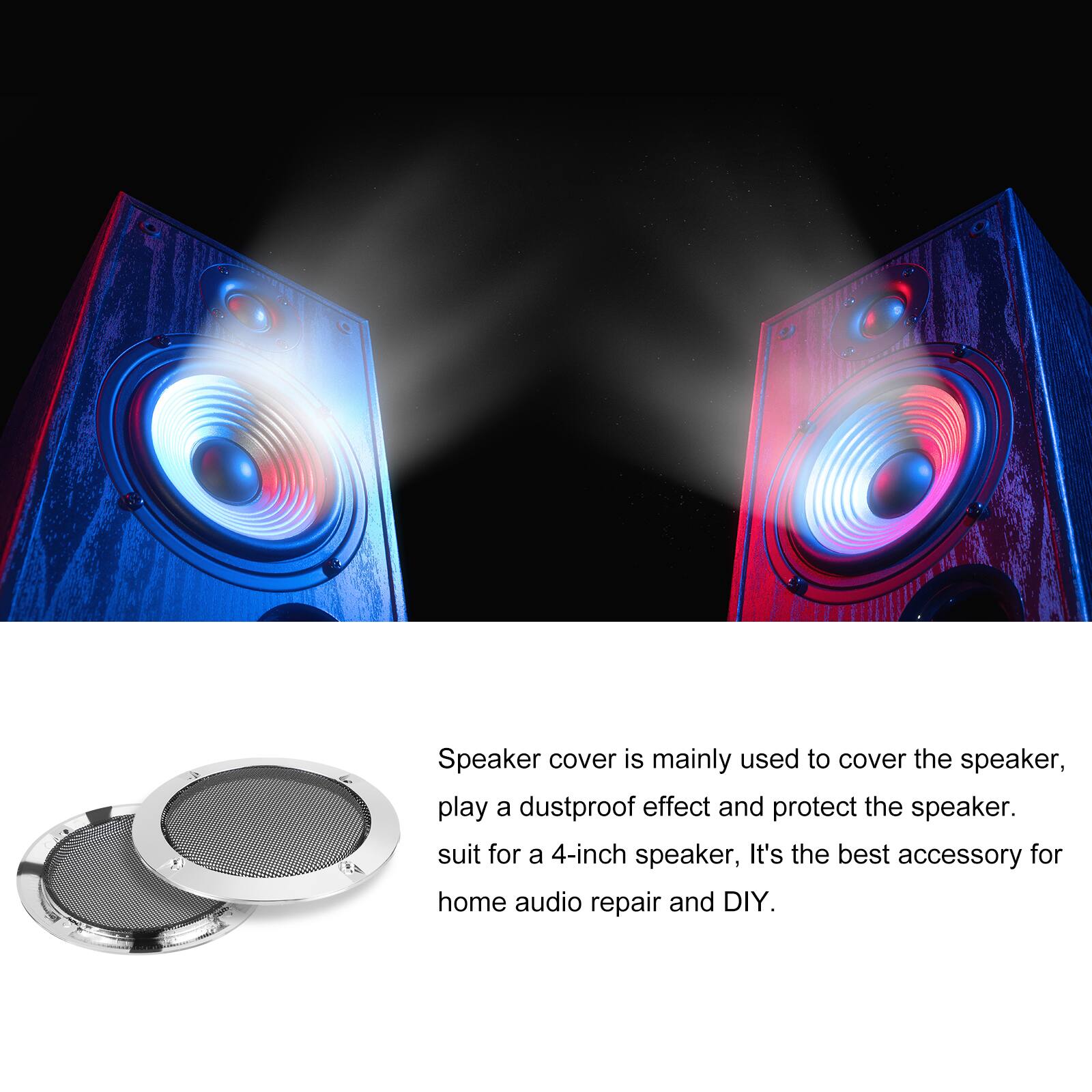 Speaker cover is mainly used to cover the speaker, play a dustproof effect and protect the speaker. It's the best accessory for home audio repair and DIY.