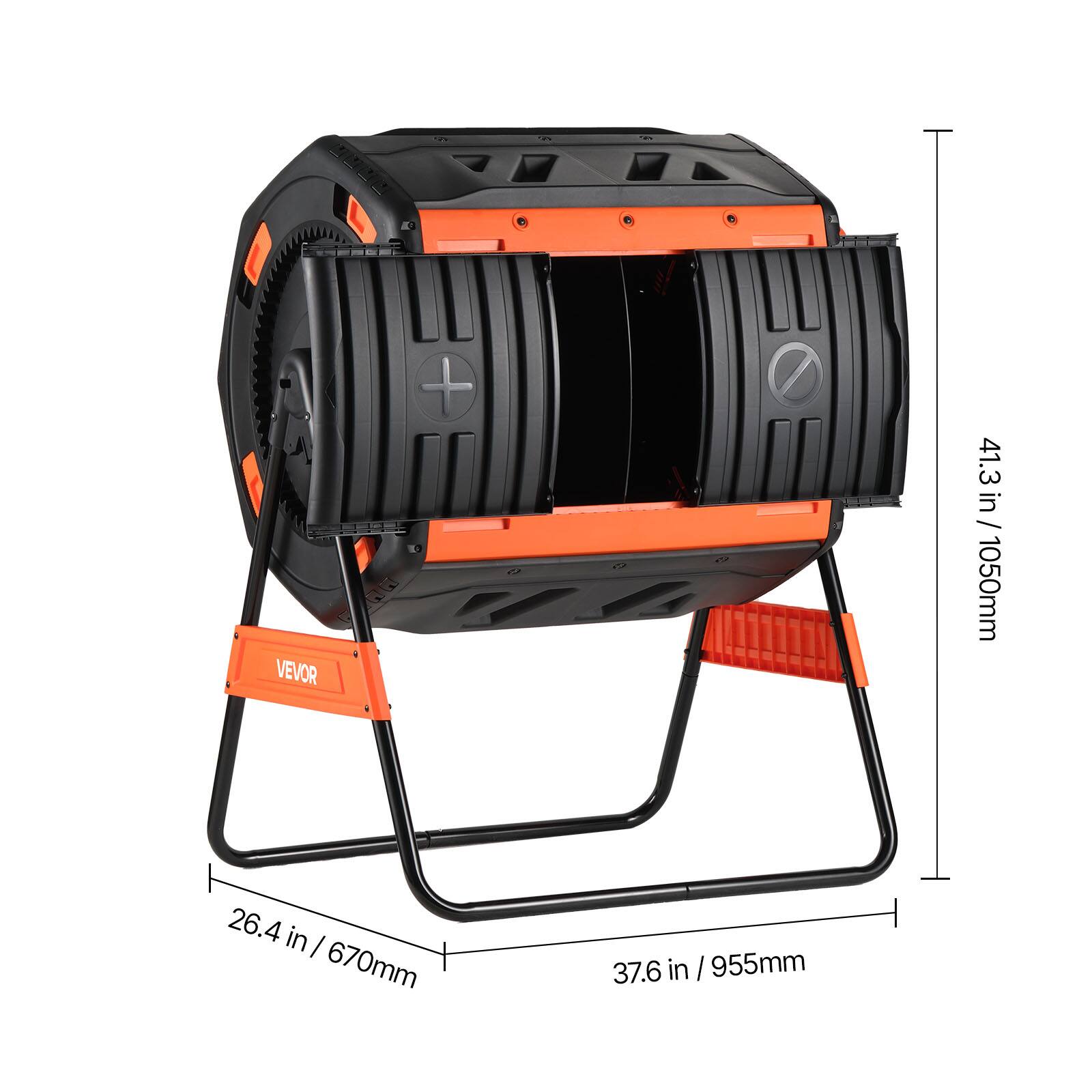 VEVOR  
41.3 in / 1050mm  
26.4 in / 670mm  
37.6 in / 955mm