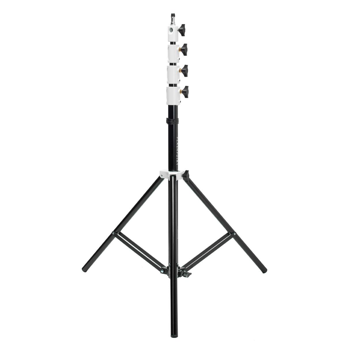 Alt View 6. Flashpoint - Flashpoint Pro Heavy-Duty Air-Cushioned Light Stand (White, 9.5').