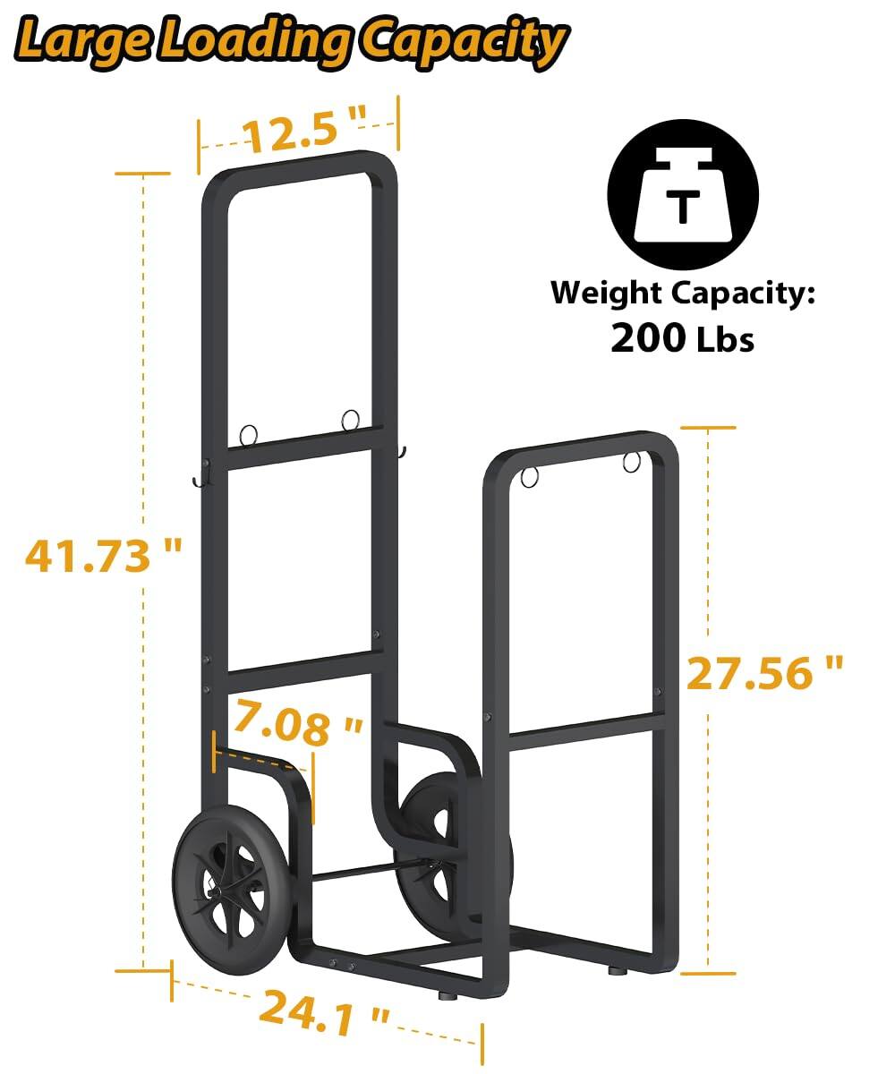 Large Loading Capacity

Weight Capacity: 200 Lbs

- Height: 41.73"
- Width: 27.56"
- Depth: 24.1"
- Shelf Height: 12.5"
- Wheel Diameter: 7.08"