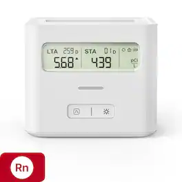 X-SENSE - Radon Detector with LCD Display White 2 -Year Battery