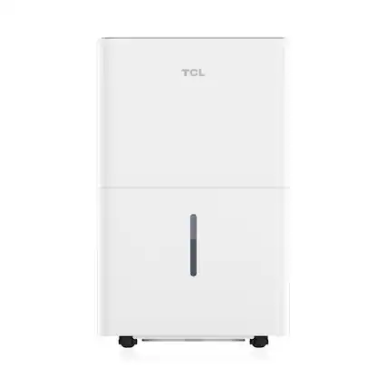 Front. TCL - TCL 32 Pint 3000 Sq. Ft. 4 Quart Bucket Capacity Portable Dehumidifier, ENERGY STAR Certified, Quiet Operation - White.