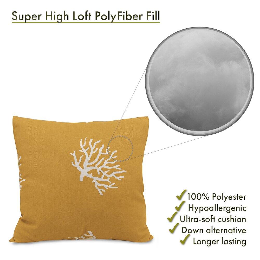 Super High Loft PolyFiber Fill

- 100% Polyester
- Hypoallergenic
- Ultra-soft cushion
- Down alternative
- Longer lasting
