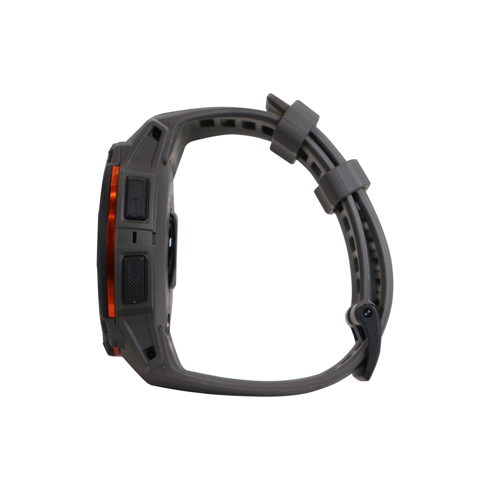 Alt View 1. Garmin - Garmin Instinct 3 Solar Rugged Outdoor GPS Smartwatch - 50mm, Silicone Band (Charcoal) with USB Plug and Cleaning Cloth - Charcoal.