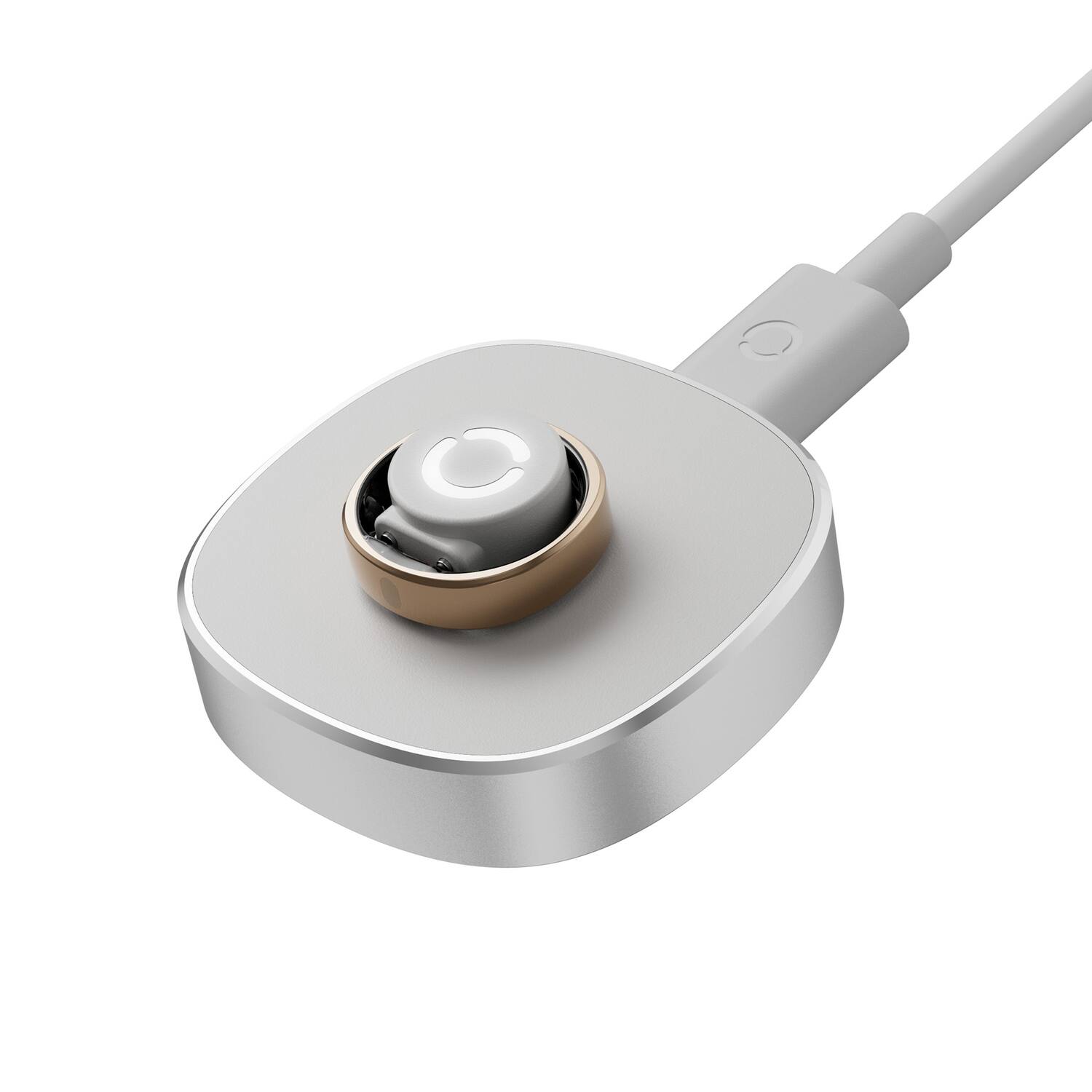 Alt View 8. RINGCONN - Gen 2 Air Ultra-Thin Smart Ring, Health Tracking, AI for Proactive Wellness, Size 6 - Dune Gold.