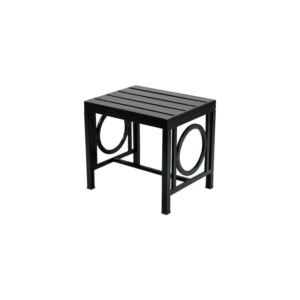 Alt View 3. Carolina Chair & Table - Gramercy Outdoor Set - Black - Black.