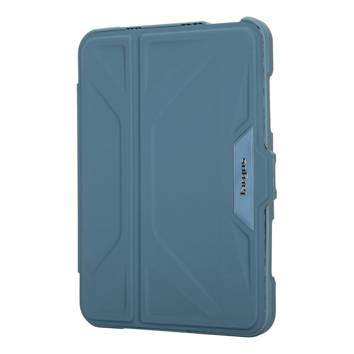 Left. Targus - Pro-Tek Antimicrobial Case for Apple iPad mini (A17 Pro) and Apple iPad mini (6th generation 2021) - China Blue.