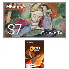 Hisense - 65S75N CanvasTV 4K QLED TV with 6 Year Amber Protection (2024)