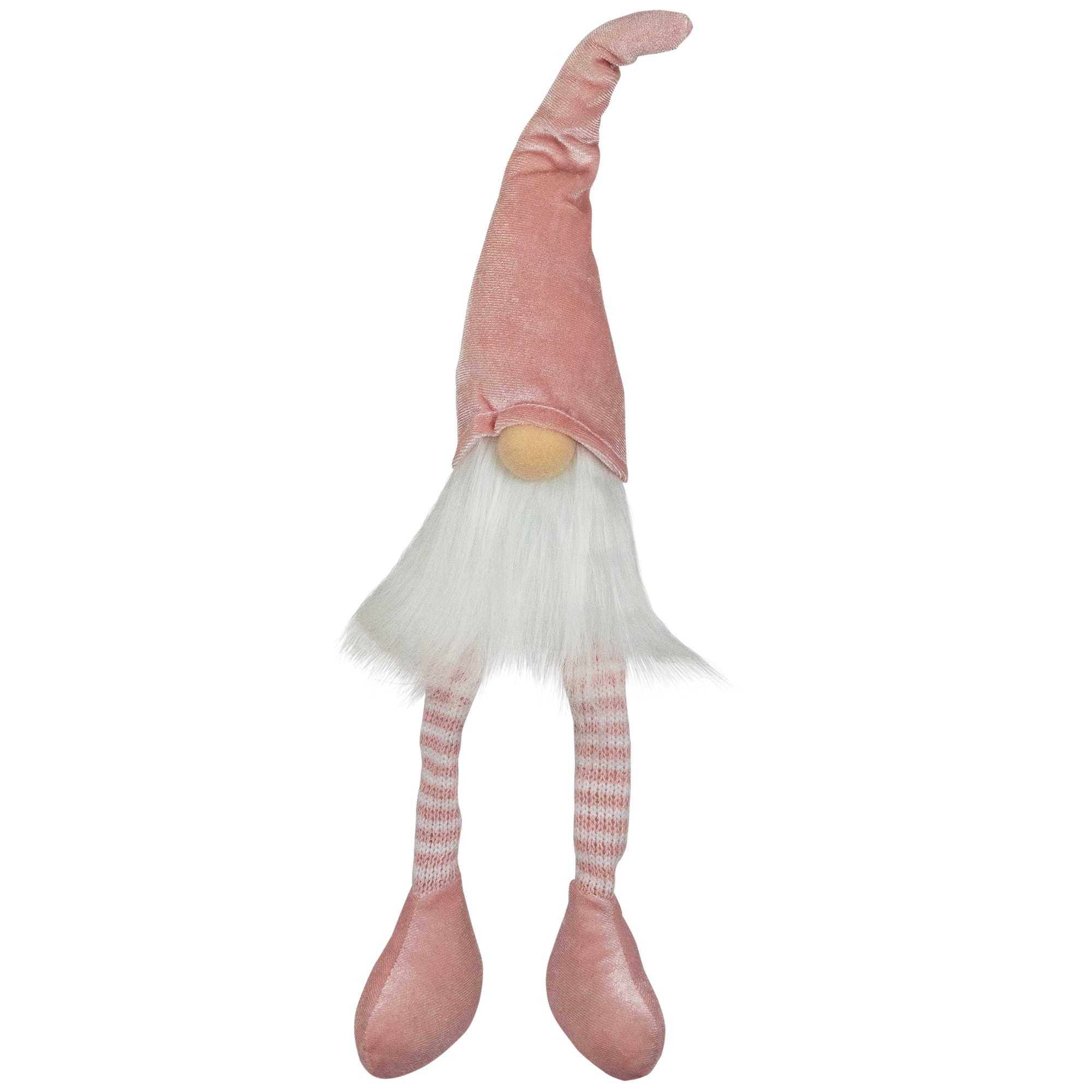 Northlight - Spring Gnome with Dangling Legs Spring Figure - 15.5" - Pastel - Pink