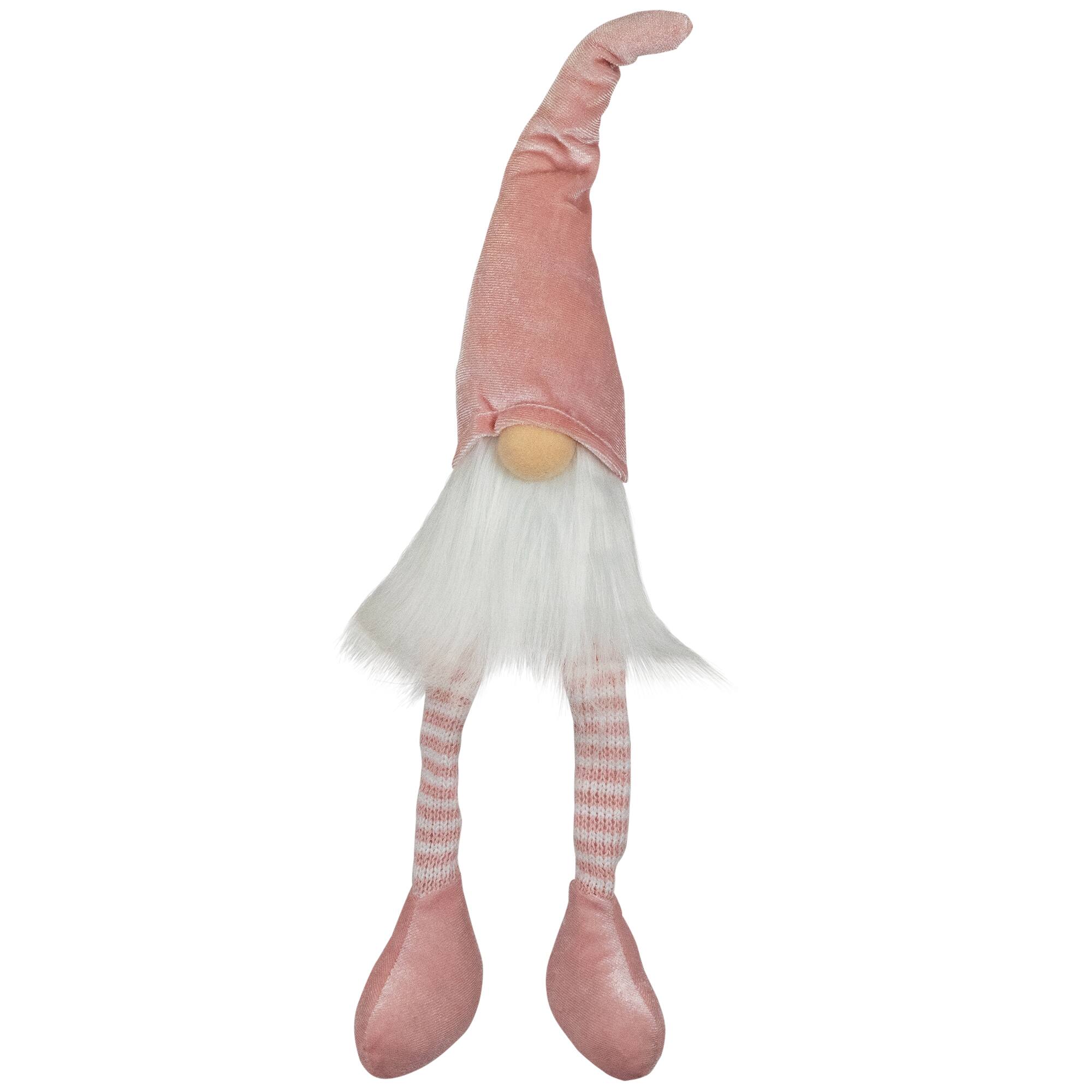 Northlight - Spring Gnome with Dangling Legs Spring Figure - 15.5" - Pastel - Pink
