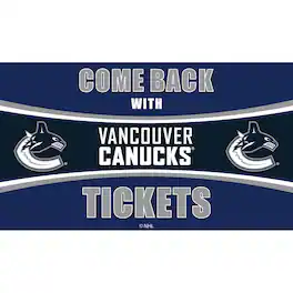 Evergreen Enterprises - Vancouver Canucks 28" x 16" Come Back With Tickets Door Mat - Multicolor