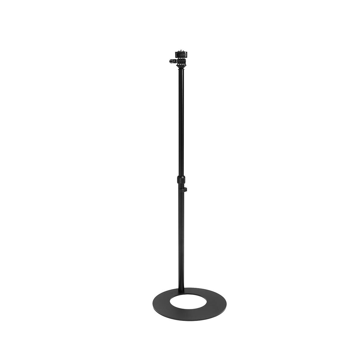 Alt View 5. Amaran - amaran Verge Max 22" 60W Bi-Color Circular LED Light Panel, Charcoal, with Base Stand.
