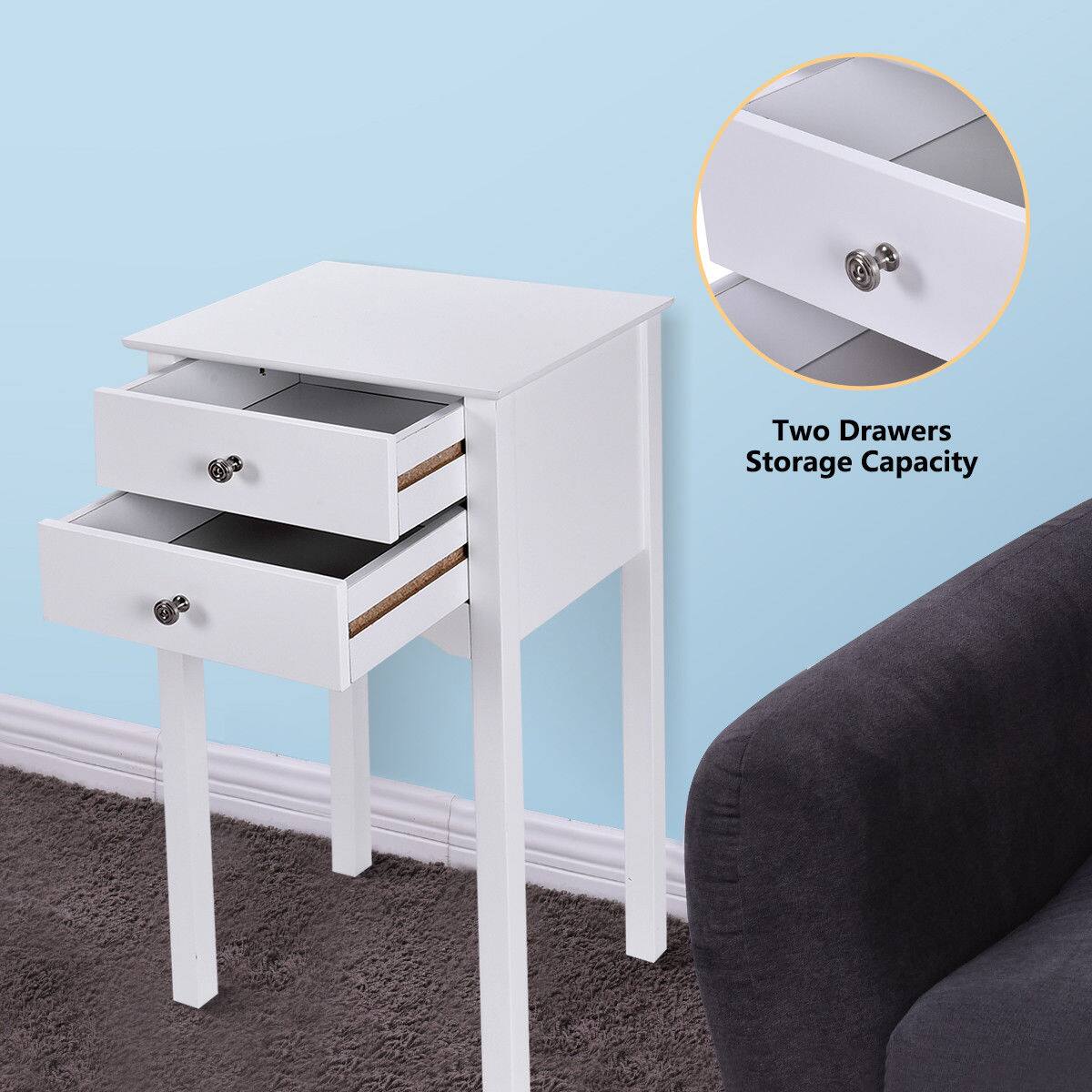 Two Drawers Storage Capacity