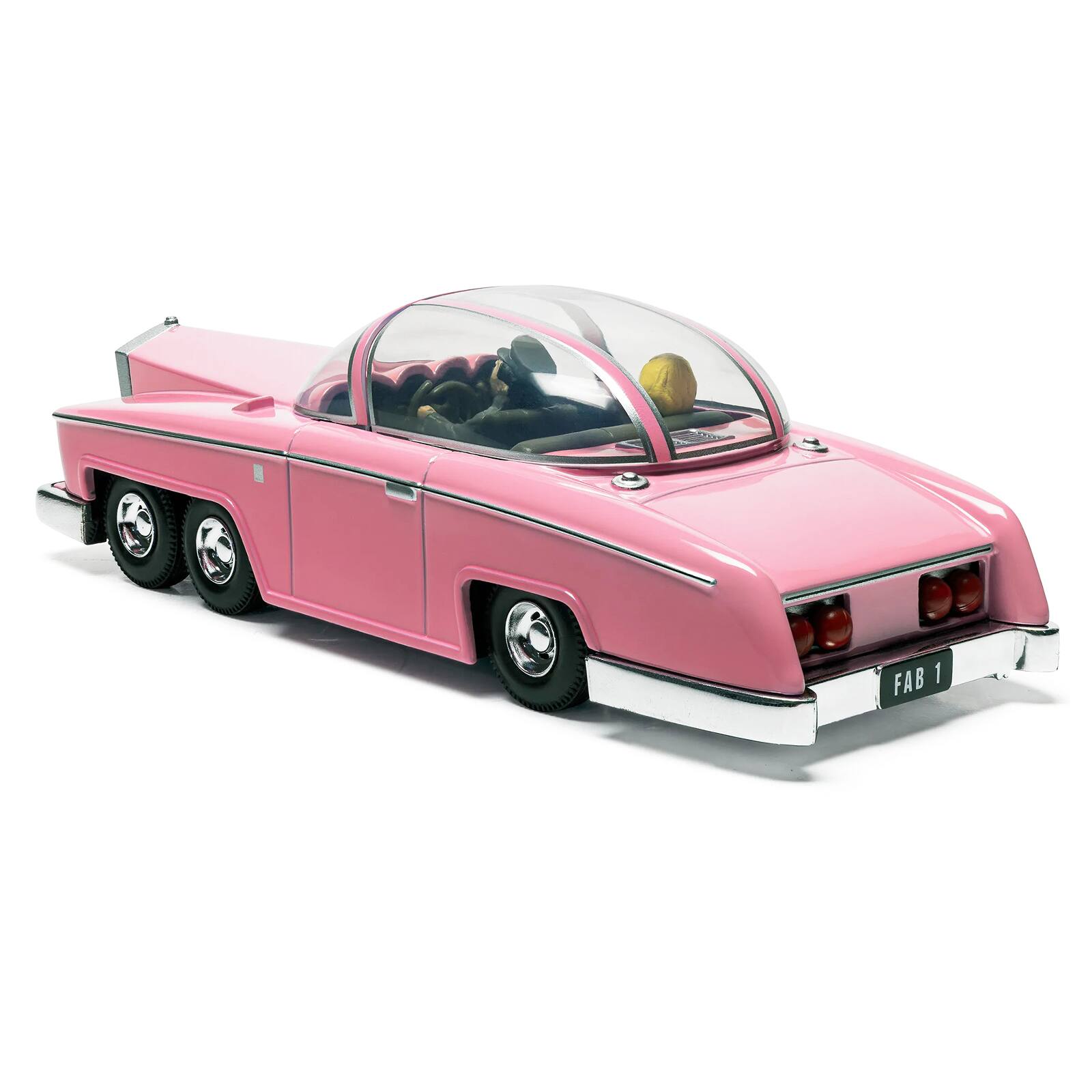 Alt View 2. Corgi - Rolls Royce FAB 1 Pink with Figures "Thunderbirds" (1965-1966) TV Series "F.A.B. Collection" Diecast Model by Corgi.