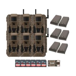 Muddy - Matrix 2.0 Power Pack 36MP Trail Camera 32 GB SD, Card Reader (6 Pack)