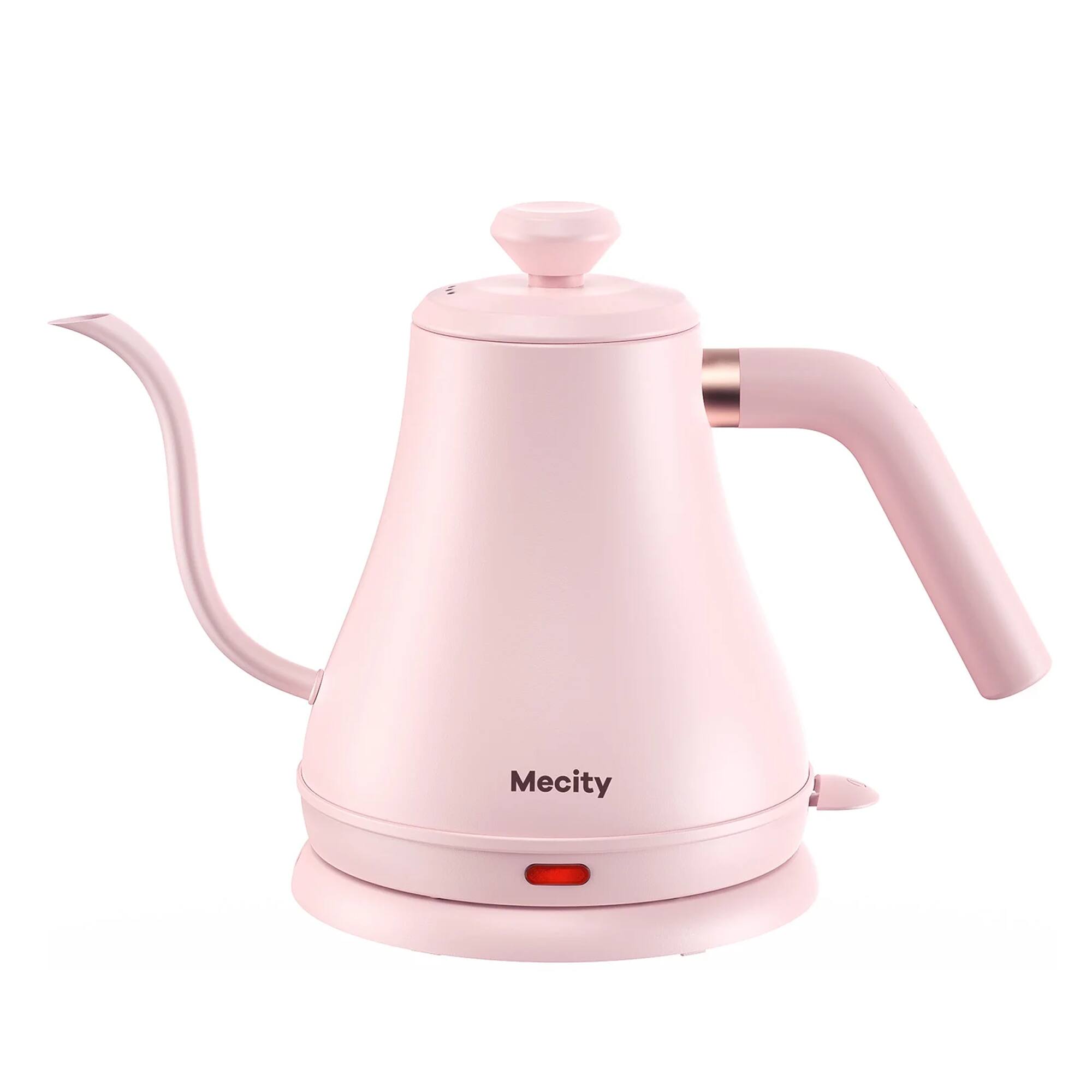 Front. Mecity - Mecity Basic Gooseneck Kettle, Stainless Steel, Fast Heating, Auto Shut Off, 0.8 L, 1000W, Pink - Pink.