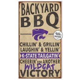 Jardine - Kansas State Wildcats 11'' x 20'' Indoor/Outdoor BBQ Sign - Tan