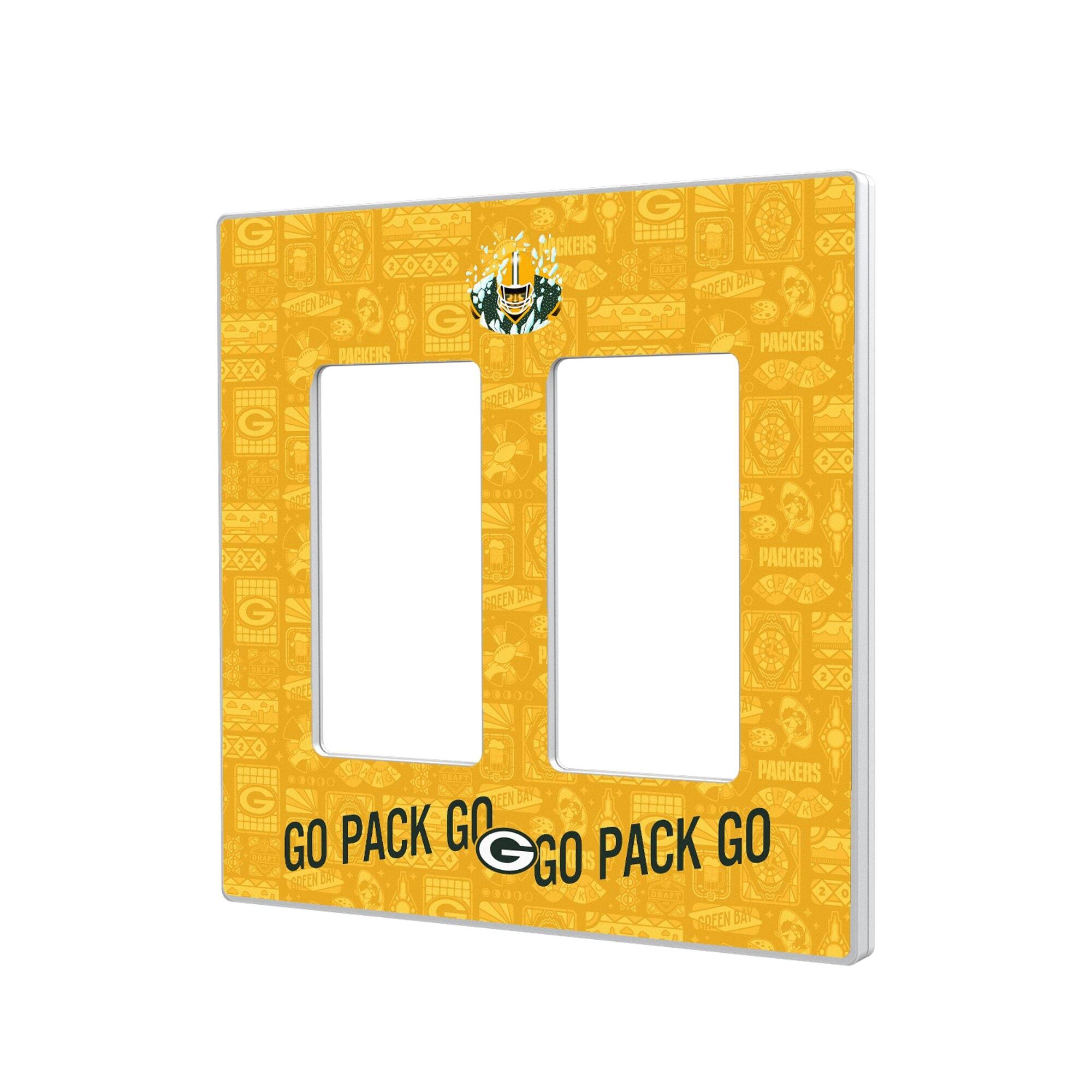 Keyscaper - Green Bay Packers 2024 Illustrated Limited Edition Double Rocker Light Switch Plate - White price history on PriceWatchPro