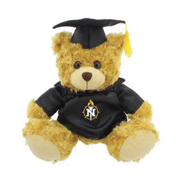 Jardine - Northern Michigan Wildcats 12'' Graduation Plush Bear - Oatmeal