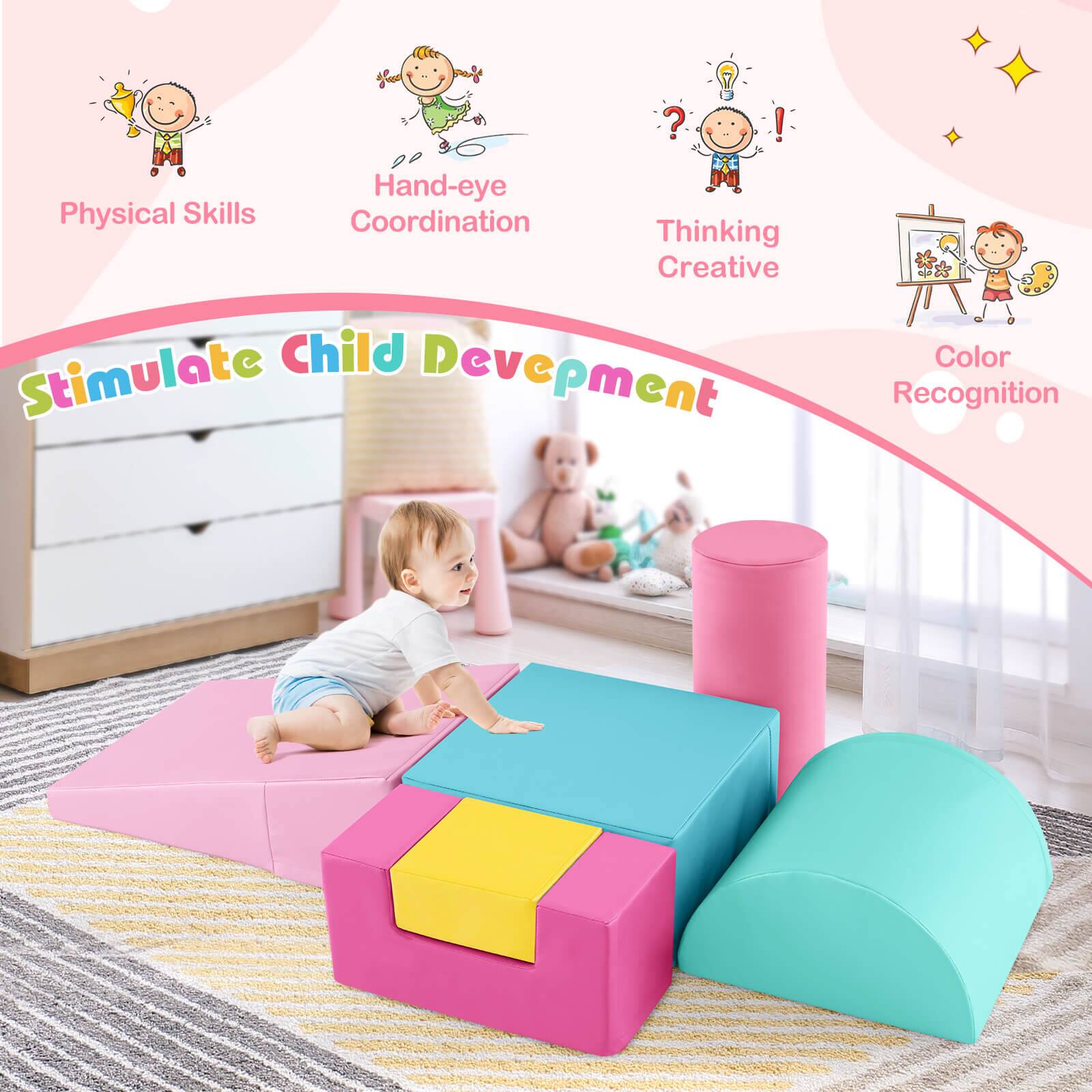 - Physical Skills
- Hand-eye Coordination
- Thinking Creative
- Color Recognition

Stimulate Child Development