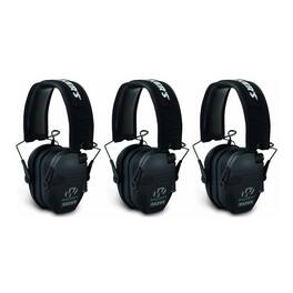 Walkers - Walker's Razor Slim Electronic Shooting Muffs 3-Pack - Black