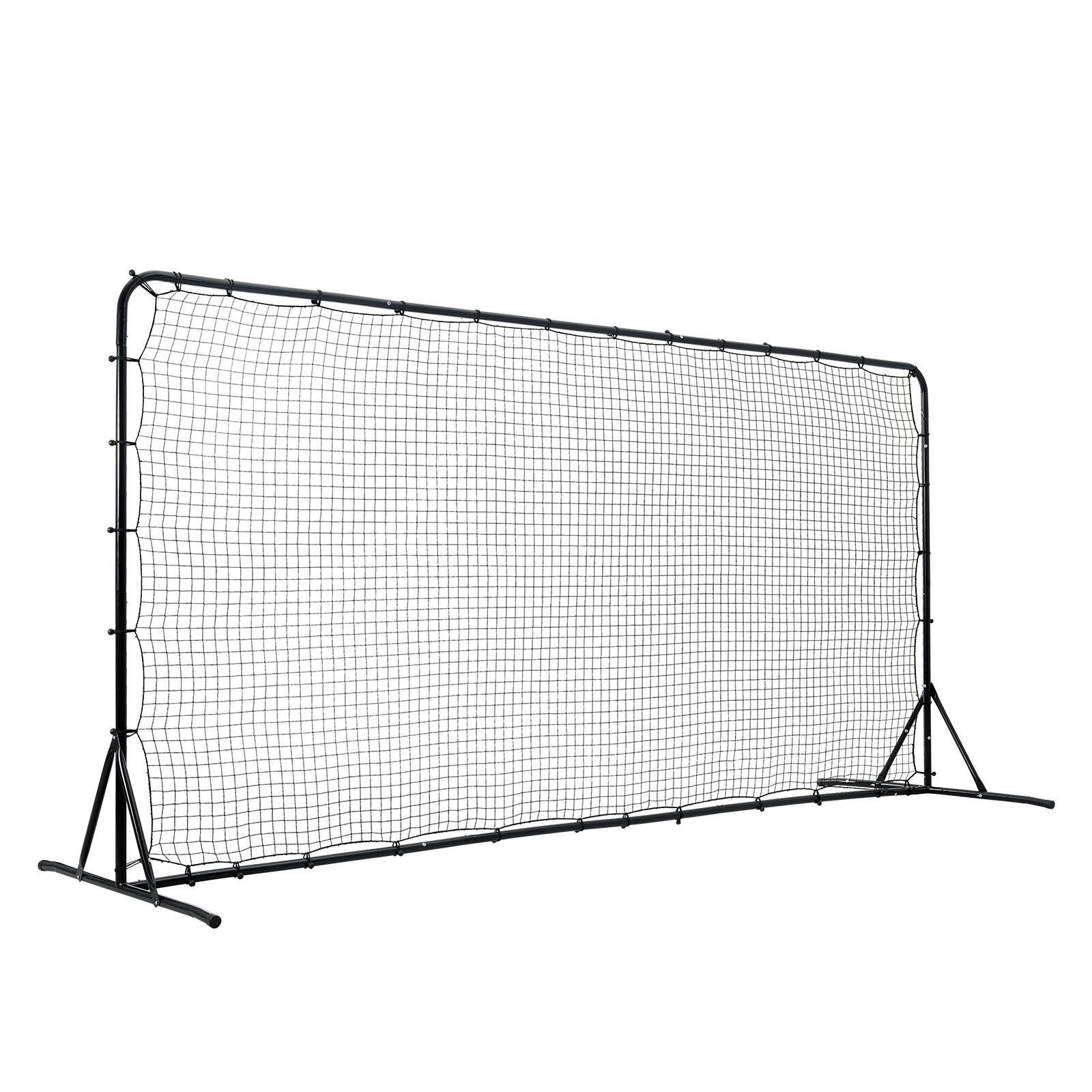 Alt View 5. VEVOR - Soccer Rebounder Net, 12x6FT Iron Soccer Training Equipment, Sports Football Training Gift with Portable Bag - Black.