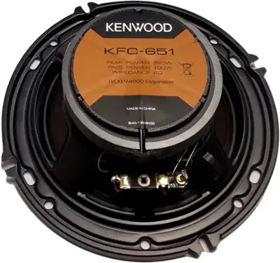 Kenwood - 6-1/2" 2-Way Car Speaker - Black