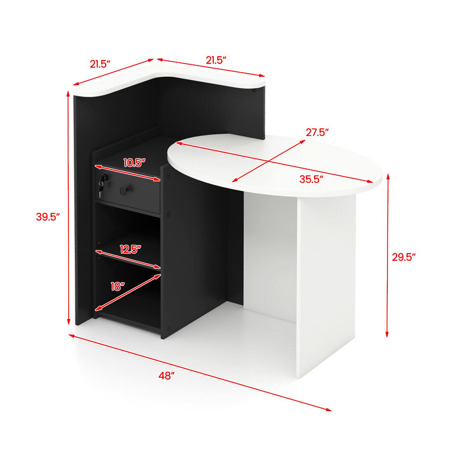 21.5" 21.5" 27.5" 10.5" 35.5" 39.5" 12.5" 29.5" 18" 48"