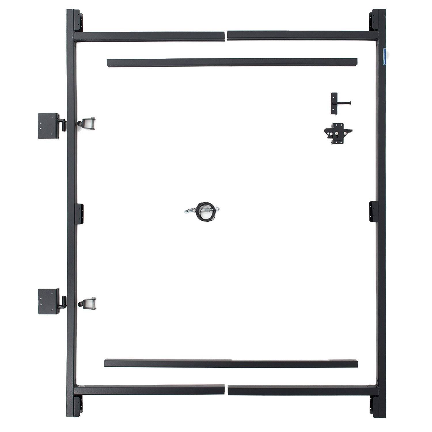 Alt View 1. Adjust-A-Gate - Adjust-A-Gate Steel Frame Gate Building Kit, 36"-60" Wide Up To 7' High (3 Pack) - Black.