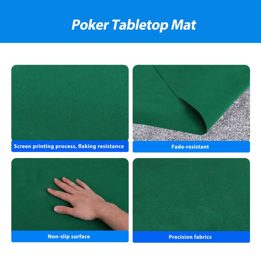 GSE Games & Sports Expert Blank Poker Felt, Las Vegas Style Card Game ...