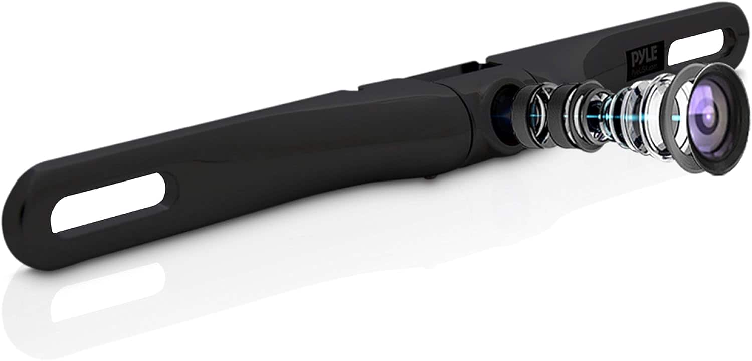 Pyle - Rear-View Backup Camera with Built-in Distance Scale Lines and Adjustable Angle