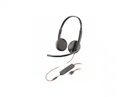 HP - Poly Blackwire C3225 Headset - Microsoft Teams - Stereo, USB C, Wired, 32 Ohm, Over-ear - Black