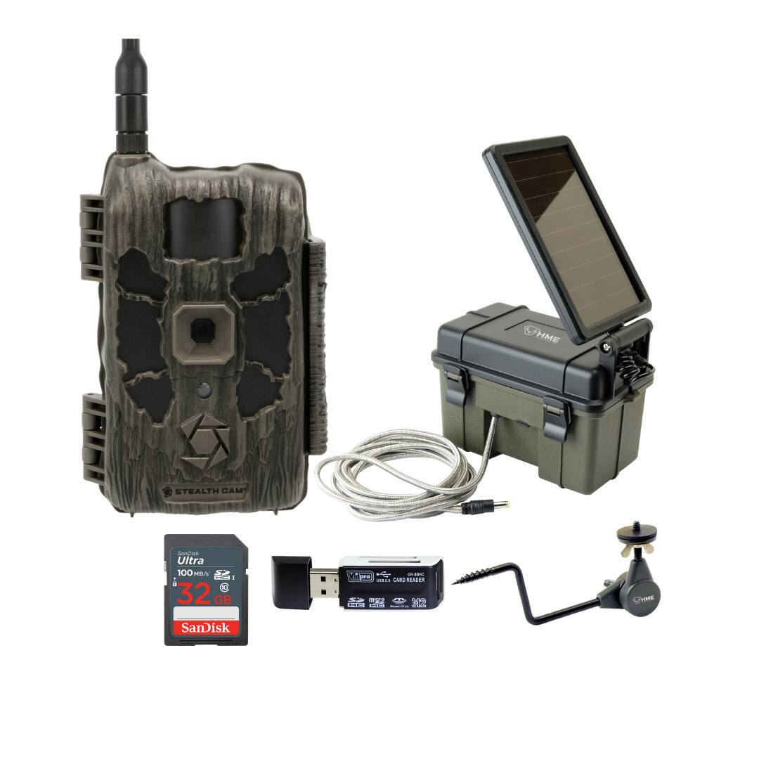 Stealth Cam - 40MP Deceptor Max Cellular Trail Camera with Solar Power Pack Simple Camera Holder price history on PriceWatchPro