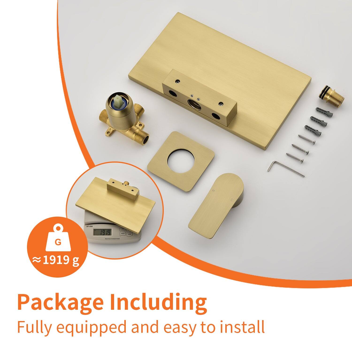 - G: 919 g
- Package Including
- Fully equipped and easy to install