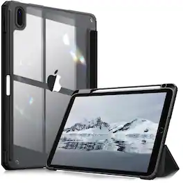 Kitcheniva - Protective Clear Case For iPad (A16) 11th 11” 2025/iPad 10th 2022 Shockproof Cover 10.9” - Black
