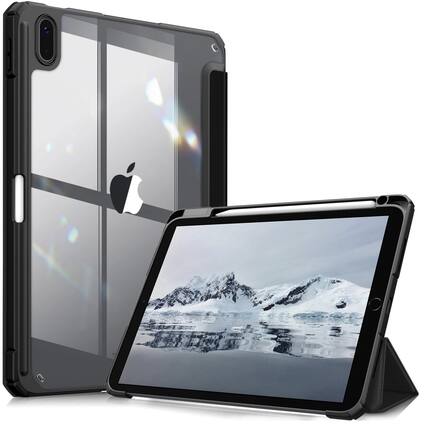 Front. Kitcheniva - Protective Clear Case For iPad (A16) 11th 11” 2025/iPad 10th 2022 Shockproof Cover 10.9” Black - Black.