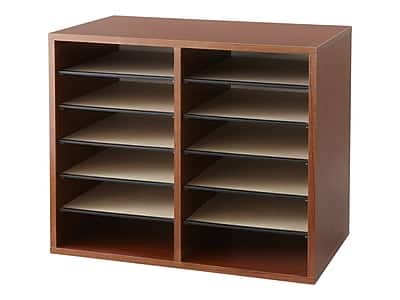 Safco - Literature Wood File Organizer - Cherry