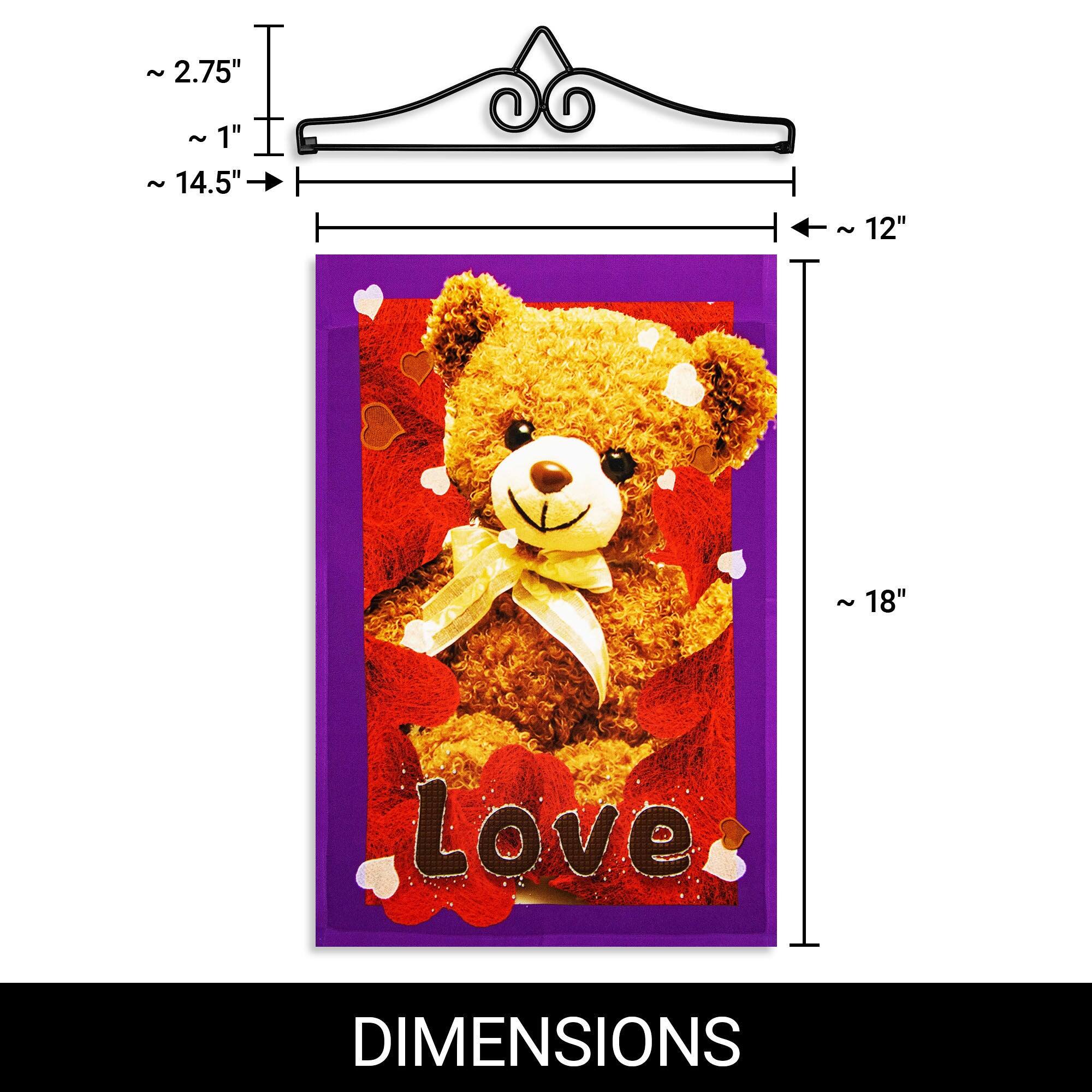 ~2.75"  
~1"  
~14.5"  
~12"  
~18"  

Love  

DIMENSIONS